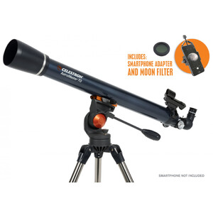 Télescope Débutant Celestron AC 70/700 Powerseeker 70 AZ - Parfait Pour Observer La Lune Et Les Planètes