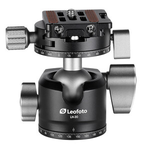 Leofoto Tripod ball-head LH-30R, dual panorama function + NP-50 quick release plate