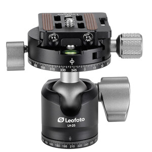 Leofoto Tripod ball-head LH-25R, Panoramateller + Schnellwechselplatte NP-50