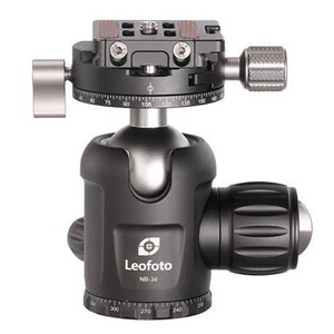 Leofoto Tripod ball-head NB-34, Dual-Panoramafunktion + Schnellwechselplatte NP-50