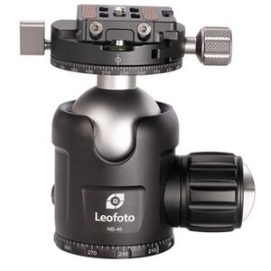 Leofoto Tripod ball-head NB-46, dual panorama function + NP-60 quick release plate