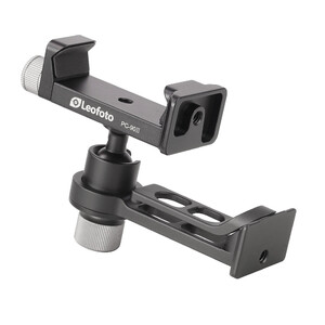 Leofoto Mounting PS-1 stand with ball joint + PC-90II Smartphone holder