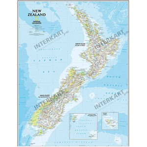 National Geographic Map New Zealand (60 x 77 cm)
