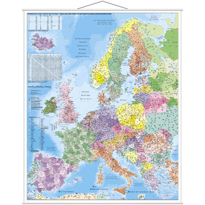 Stiefel Continental map Europa PLZ (97 x 119 cm)