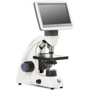 Euromex Microscope MicroBlue, MB.1051-LCD, 5.6 inch LCD Bildschirm, Achr. 4/10/S40x Objektive, DIN 35mm perf., 40x - 400x, LED, 1W, Kreuztisch