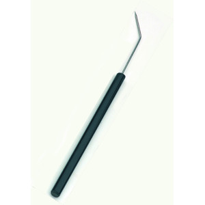 Windaus Preparing needle, curved, pointedly, plastic handle