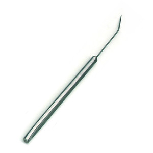 Windaus Preparing needle, curved, pointedly, high-grade steel grasp