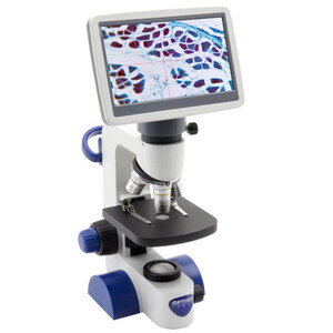 Optika Microscope B-61V, Screen, 7 Zoll, DIN, achro, 40-400x, LED, 1W