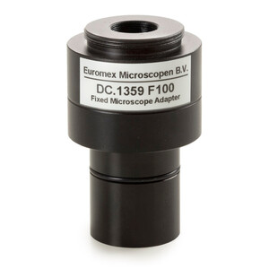 Euromex Camera adaptor DC.1359 1x Objektiv, C-Mount, f. 1 Zoll Kameras, kurzer Schaft
