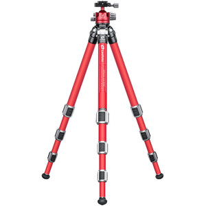 Leofoto Carbon tripod LA-324C + Ballhead LH-40 Athena Red