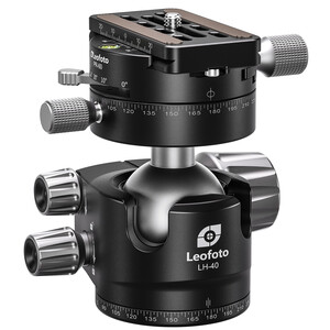 Leofoto Tripod ball-head LH-40PR with double panoramic plate and locking function