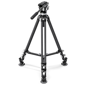 Leofoto Carbon tripod LVC-193 double tube + BV-15 video tilt head