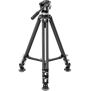 Leofoto Carbon tripod LVC-253 double tube + BV-15 video tilt head