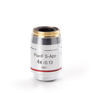 Euromex Objectives: AX.7304, Infinity EIS 60 mm, semi-plan Pli-Apo Fluarex 4x/0.15, M25, 0.17 mm