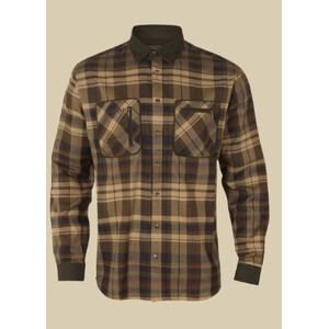 Härkila Pajala Shirt, Beige w/brown, size S