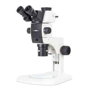 Motic SM7TR-P APO1X stereo zoom microscope, trino, 8-56X, WD 81 mm, 7:1