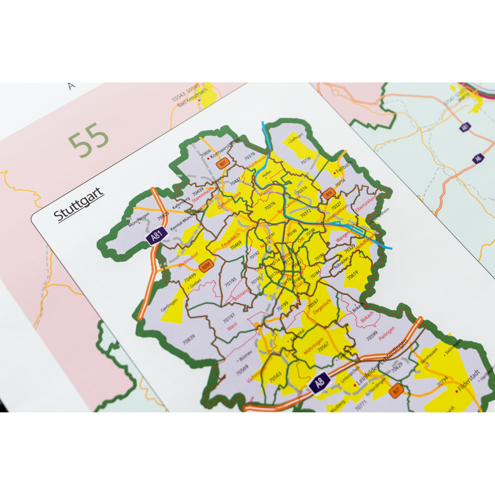 karte mit postleitzahlen baden württemberg