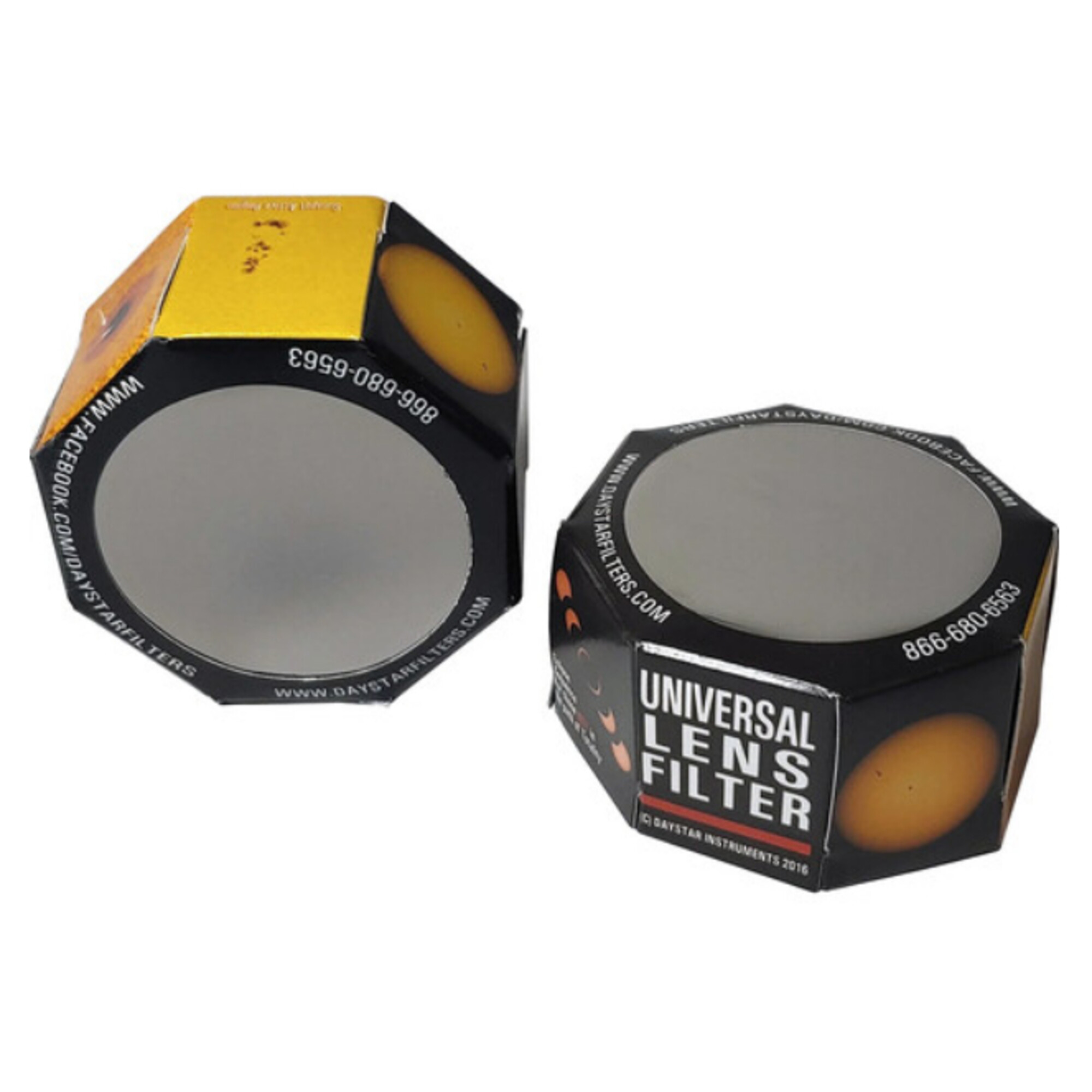 Sun Rays Filter DayStar Solar Filters White-Light Universal Lens (2-Pack, 50-69 mm)