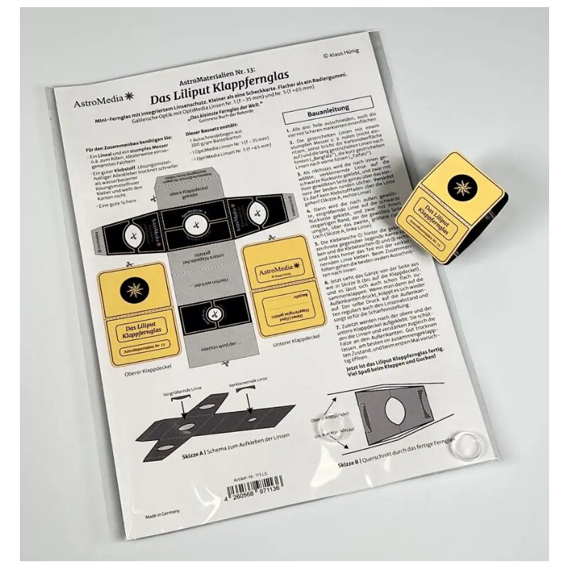 AstroMedia Kit The Liliput folding binoculars