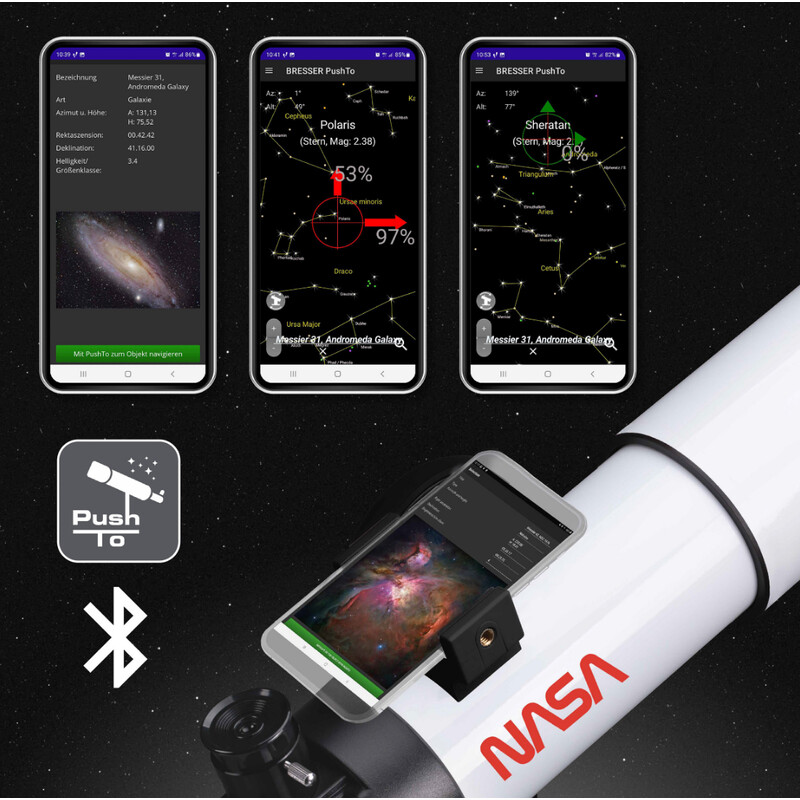 ISA Telescope AC 70/350 AZ Space Exploration PushTo
