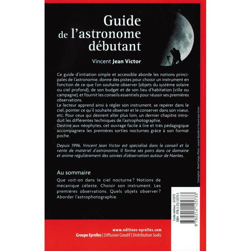 Eyrolles Guide de l'astronome debutant book