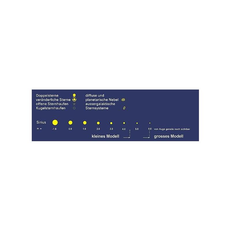 Freemedia Star chart Sirius Carta celeste, grande