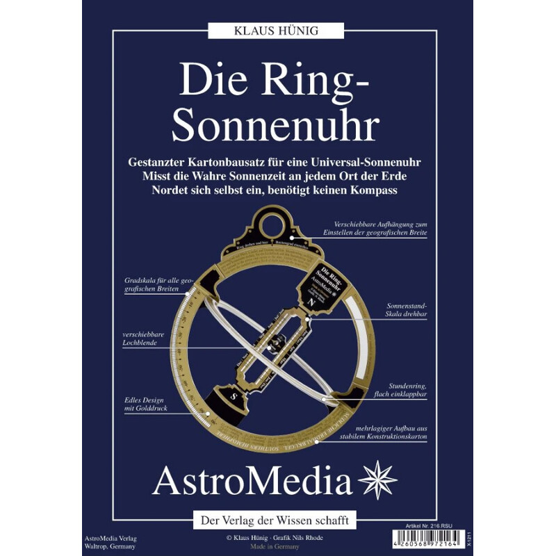 AstroMedia Sundial The Ring Sun Dial