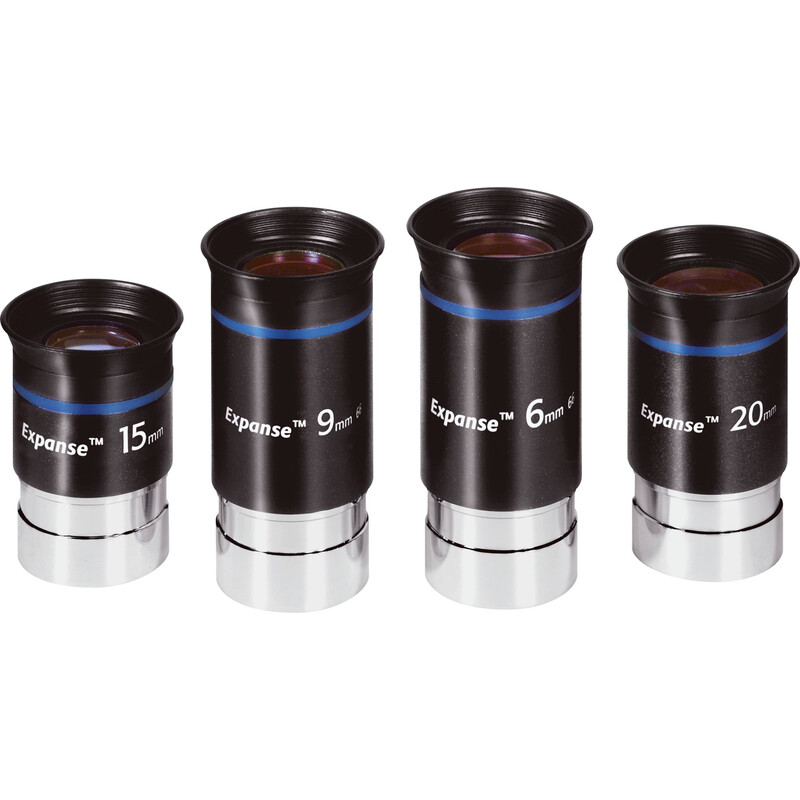 Orion Expanse eyepiece set, 4 eyepieces