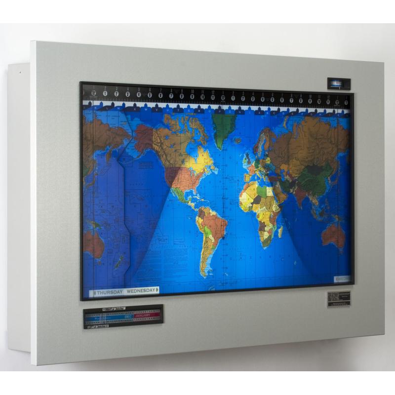 Geochron Original Kilburg in satin anodised aluminium design and black border