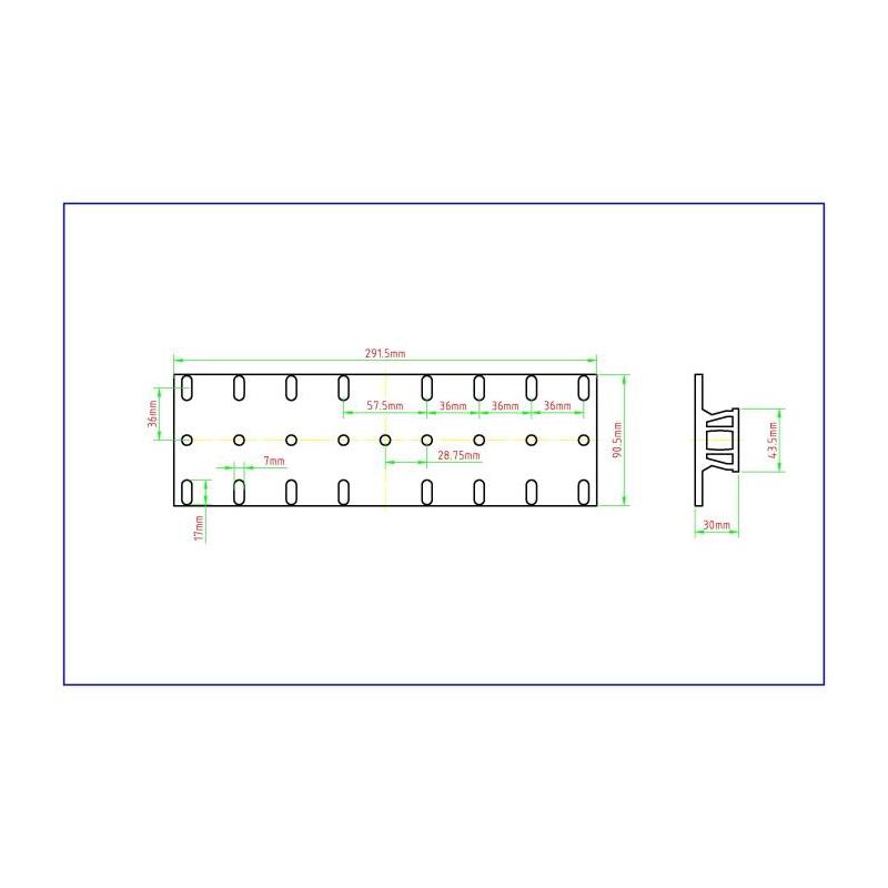 William Optics Vixen-style dovetail plate, long version