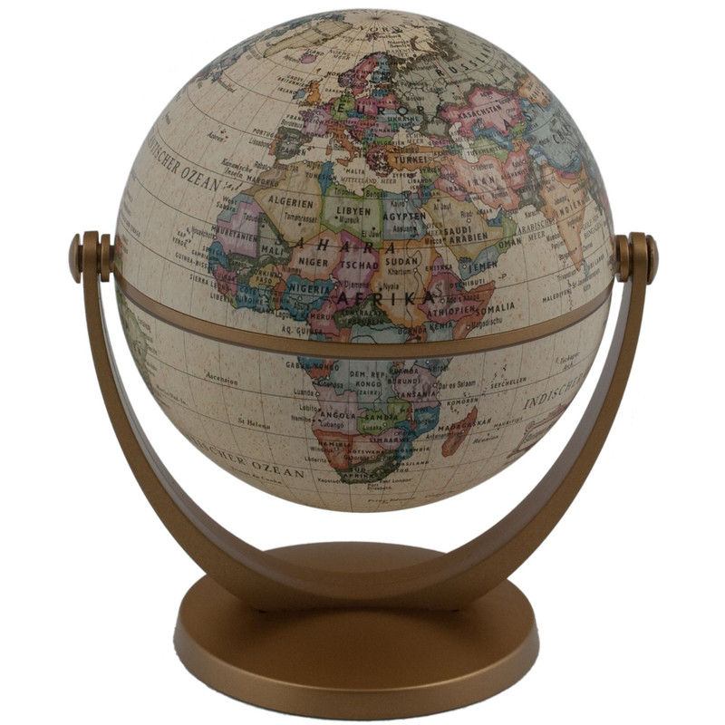 Stellanova Rotating/tilting globe 891044 with IQ quiz, antique design