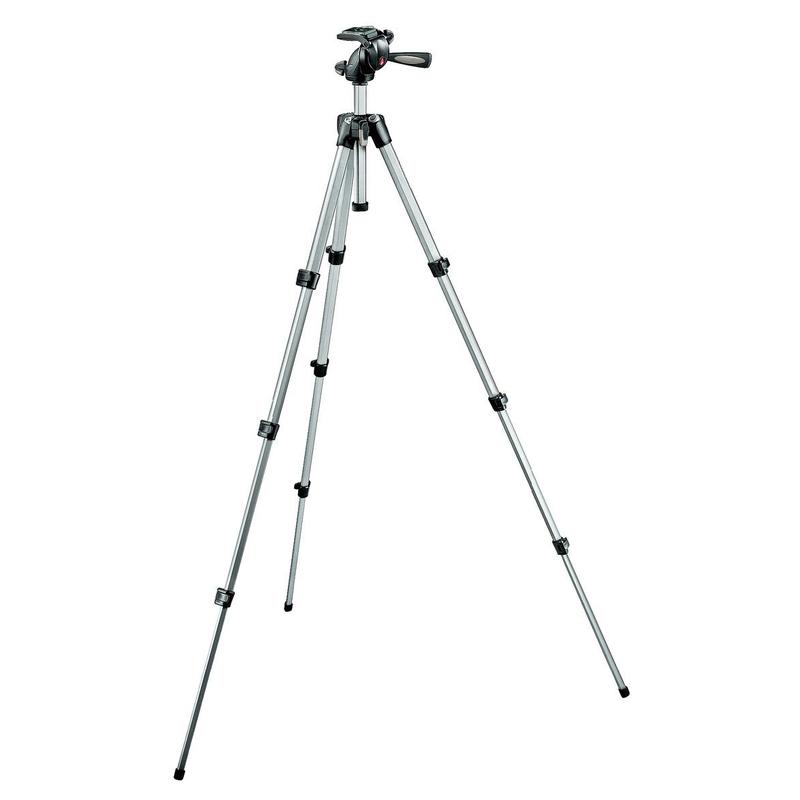 Manfrotto 394-H camera-video maxi tripod kit with built-in 3-way tilt head