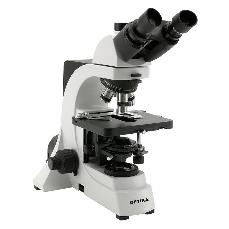 Optika B-600T trinocular microscope, 40 - 1000x, plan achromatic objective