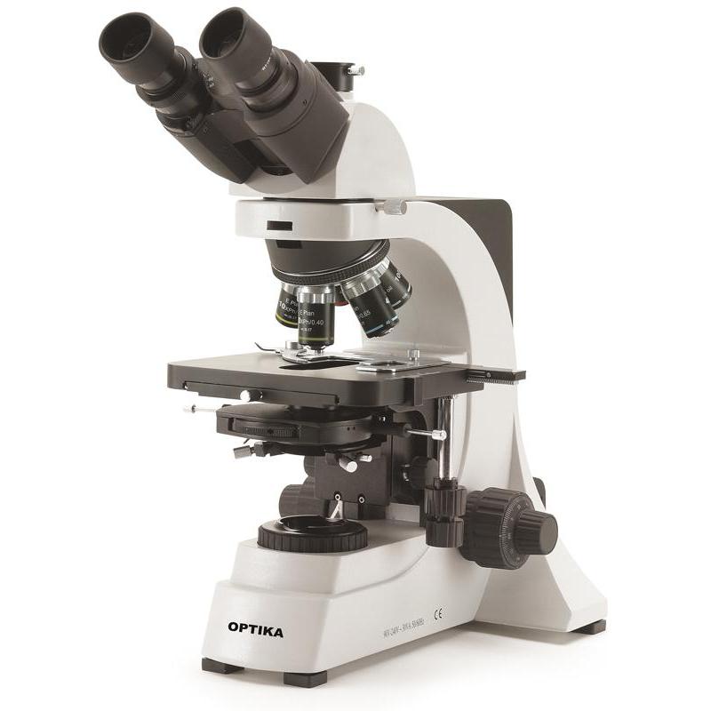 Optika B-600Tiph, 100 - 1000x trinocular microscope, plan achromatic IOS phase-contrast objectives