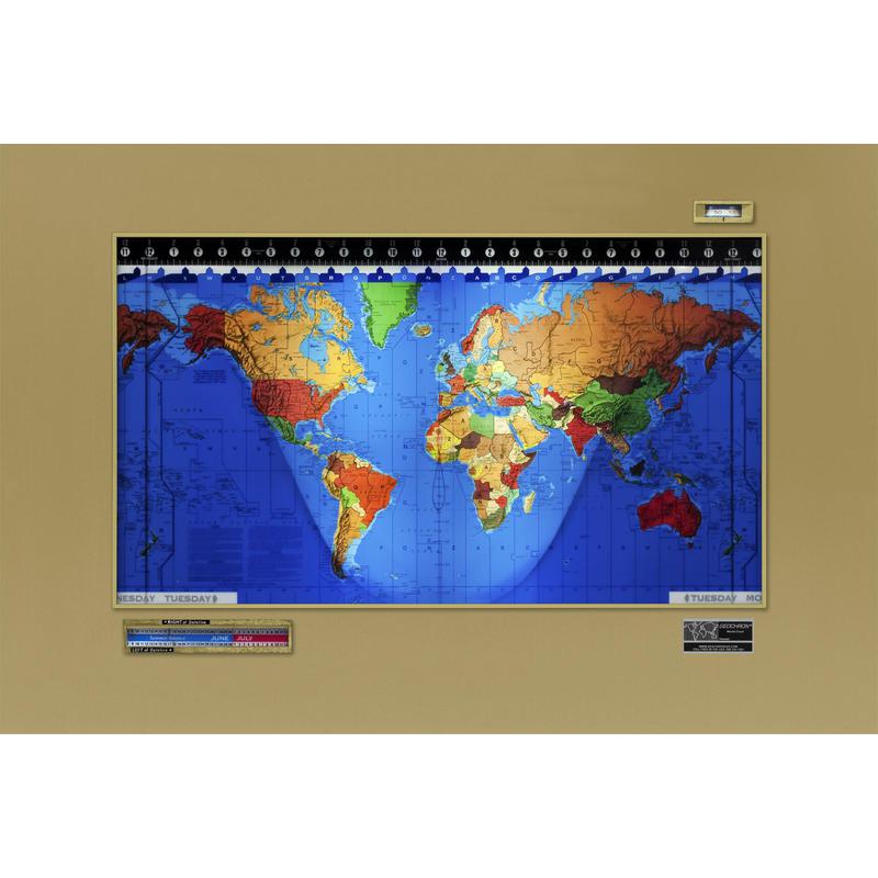 Geochron Original Kilburg in gold anodized aluminium gold bordered design