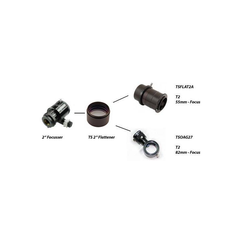 TS Optics 2" field flattener for Ritchey-Chretiens, no change to focal length