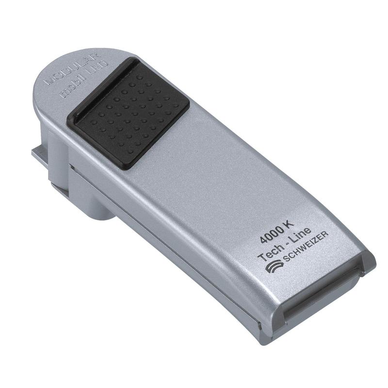 Schweizer LED illuminated magnifier MODULAR, light colour 4,500 K, with replacement grip