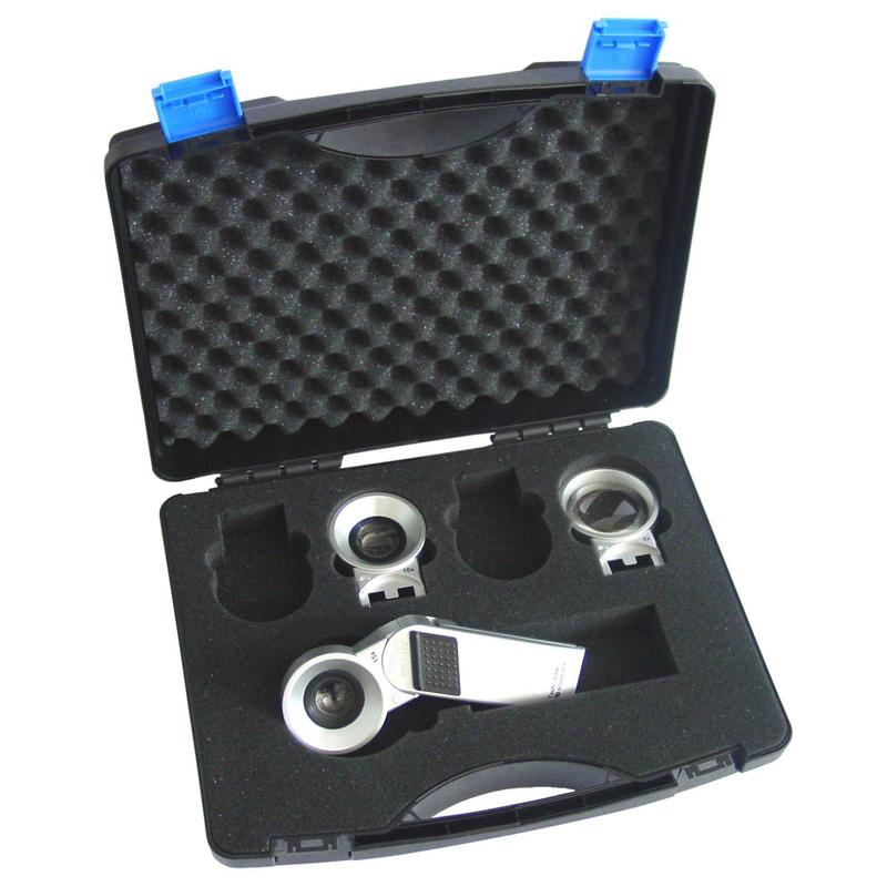 Schweizer Magnifying glass Basis Tech-Line modular mobilehand illuminated magnifier set