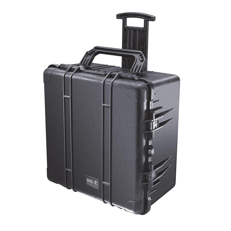 PELI M1640 rolling case, black, including pluck foam