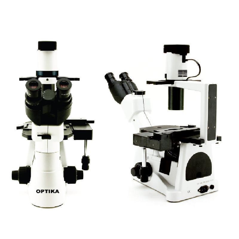 Optika XDS-3, trinocular, inverted, IOS, X-Y stage, X-LED