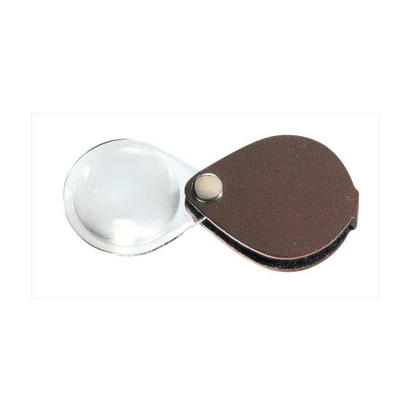 Eschenbach Magnifying glass Classic 50mm folding magnifier, bronzite brown