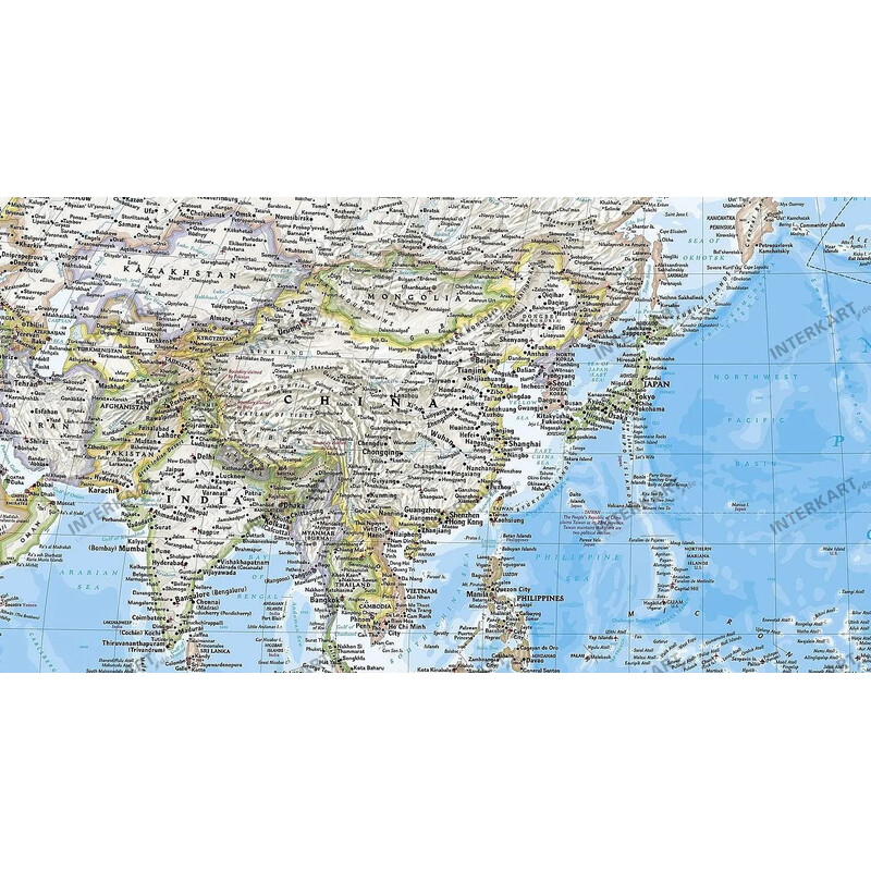 National Geographic World map pazifikzentriert (185 x 122 cm)