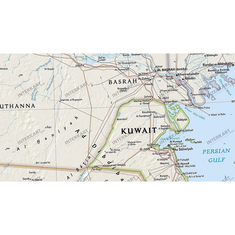 National Geographic map of Iraq