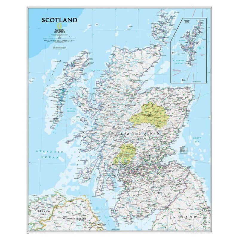 National Geographic Map Scotland