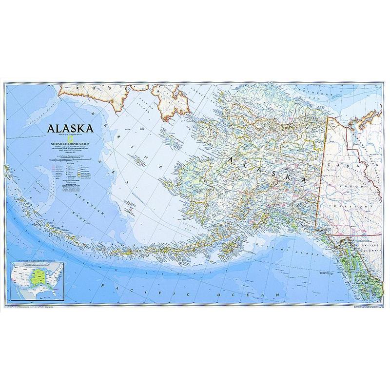 National Geographic Map Alaska