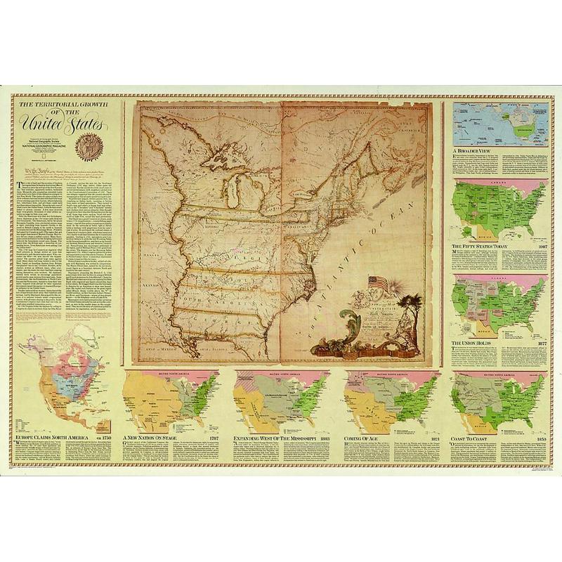 National Geographic Map The USA/area development