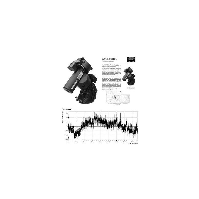 10 Micron GM 2000 HPS 'Monolith' GoTo mount, complete package with extensive accessories