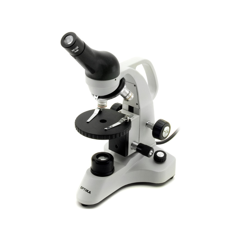 Optika Microscope B-20R, monocular, LED, with rechargeable batteries