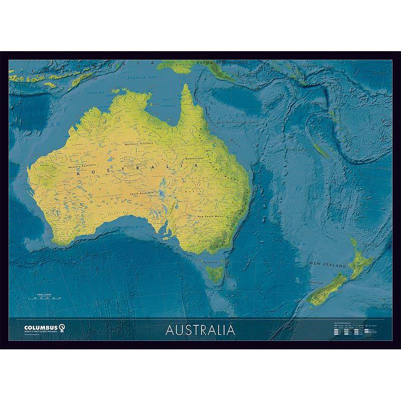 Columbus Continent map Australia
