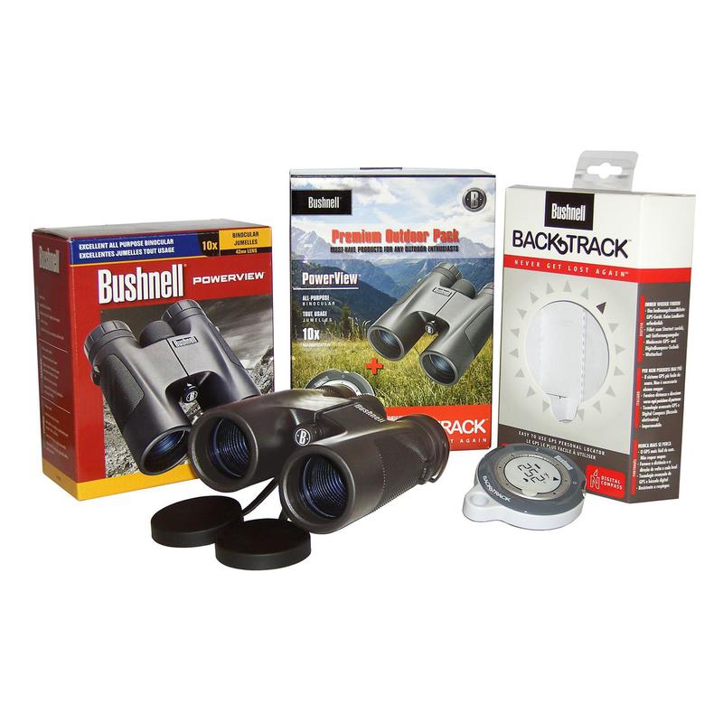 Bushnell Special offer set: Powerview 10x42 binoculars + BackTrack GPS unit